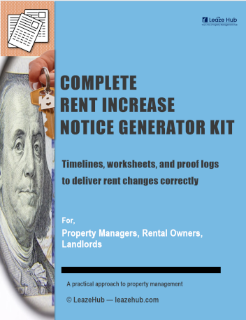 Rent Increase Notice Generator